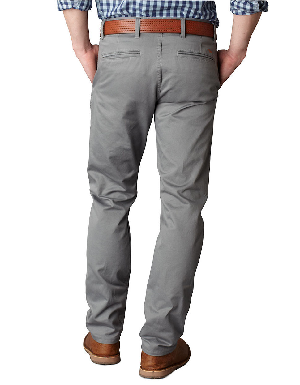 Dockers Cotton Straight-Leg Alpha Khaki Pants in Grey (Gray) for Men - Lyst