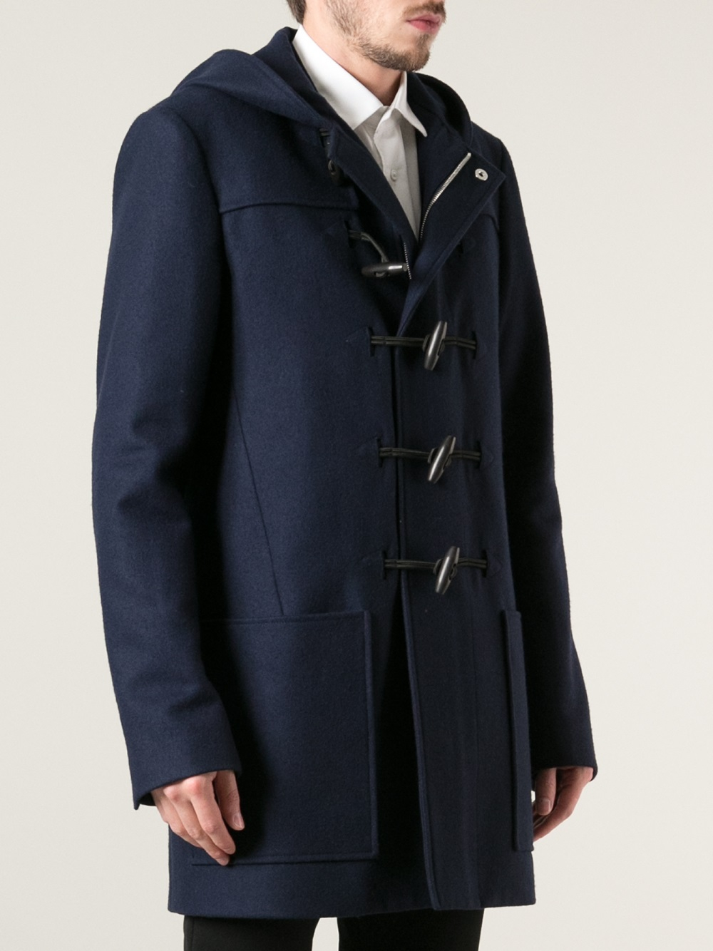 Dior Homme Duffle Coat in Blue for Men | Lyst