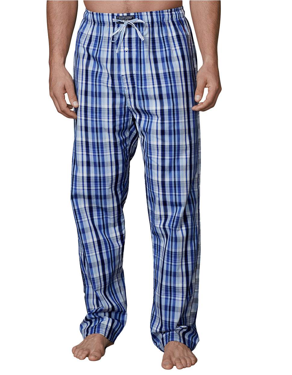 Polo ralph lauren Plaid Woven Pajama Pants in Blue for Men | Lyst