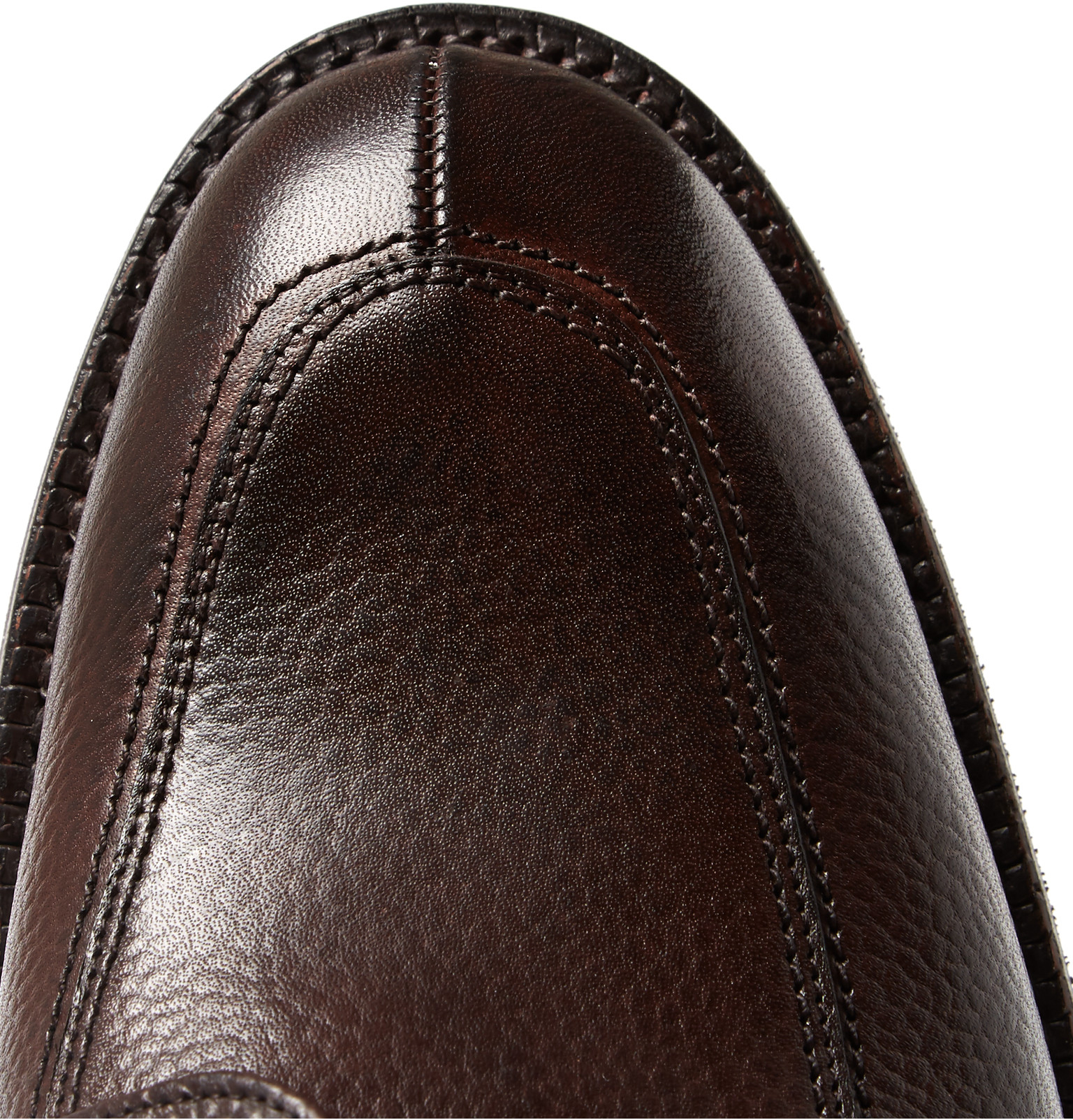 Cheaney Richmond Pebblegrain Leather Boots in Dark Brown (Brown) for