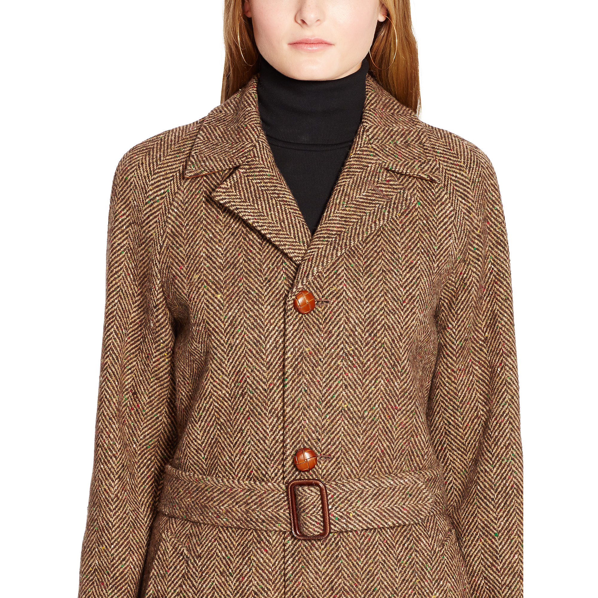 ralph lauren herringbone coat