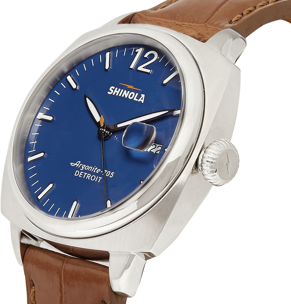 Shinola The Brakeman Watch 40Mm in Blue for Men Lyst
