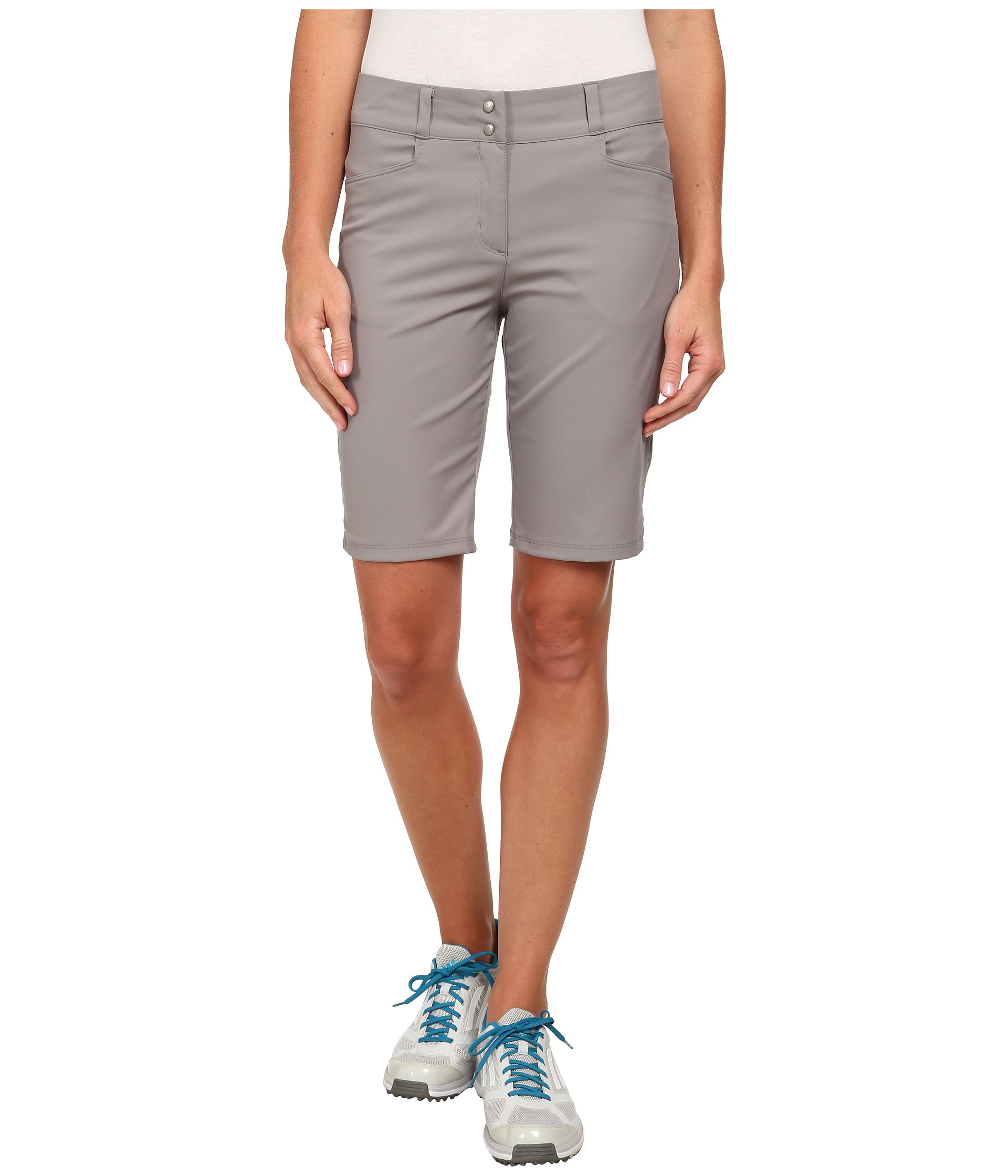 adidas Essentials Lightweight Bermuda Short '15 in Gray Lyst