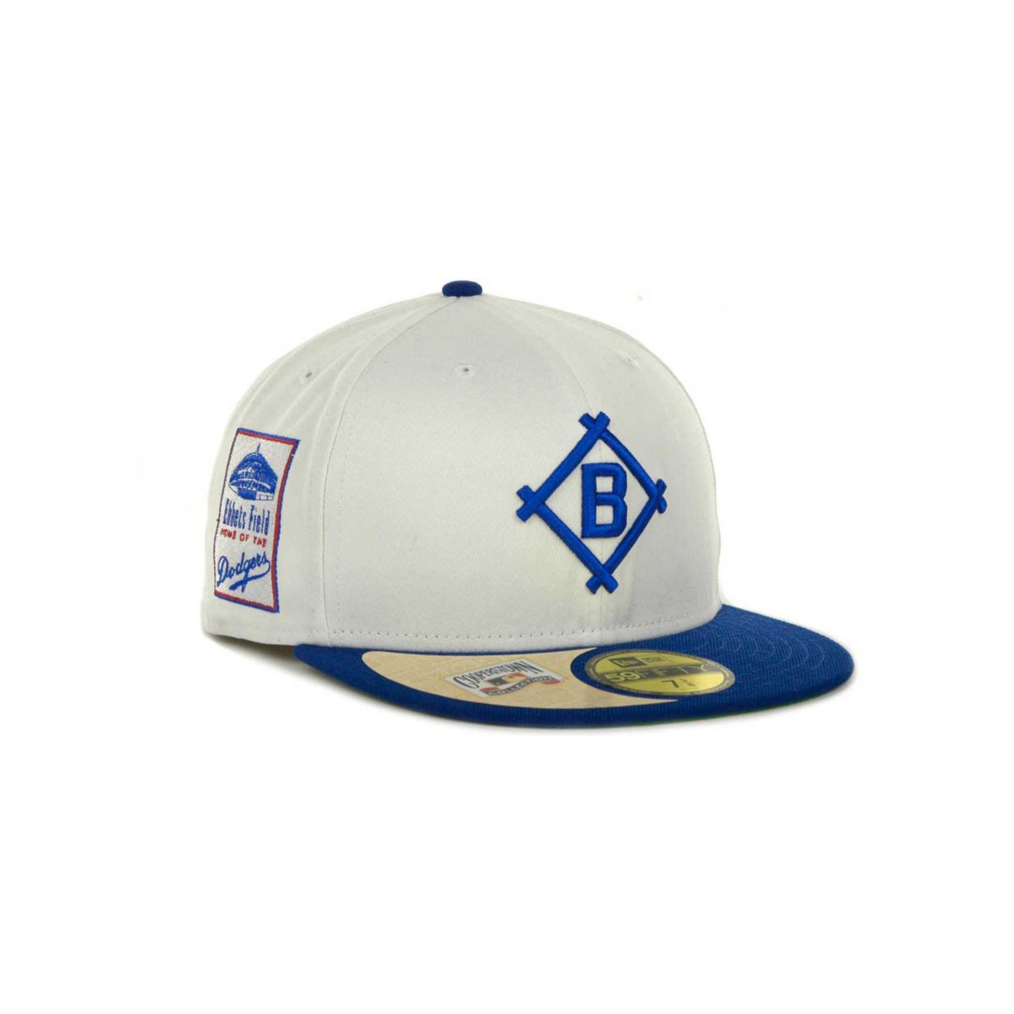 KTZ Brooklyn Dodgers Cooperstown Patch 59fifty Cap in Blue for Men