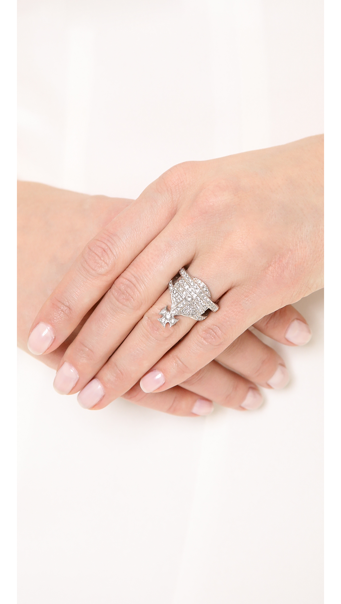 Vivienne Westwood Orb Ring in Metallic | Lyst