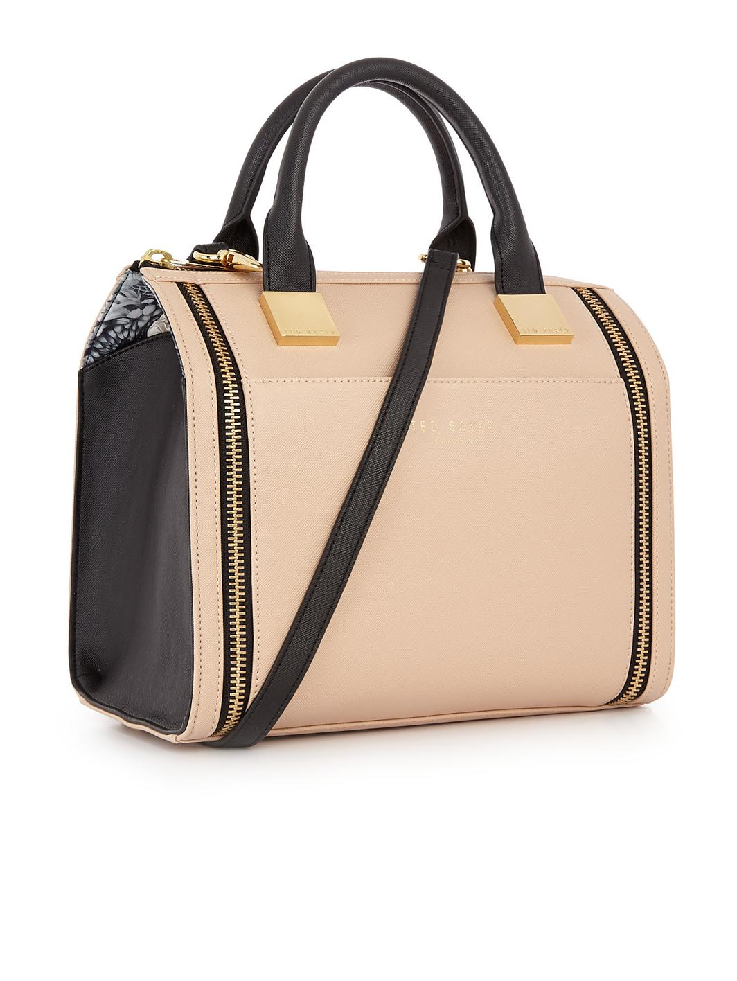 Ted Baker Crosshatch Bowler Bag in Beige (taupe) | Lyst
