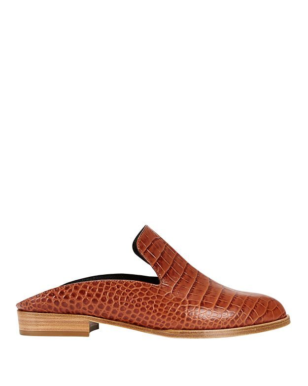 brown loafer slides