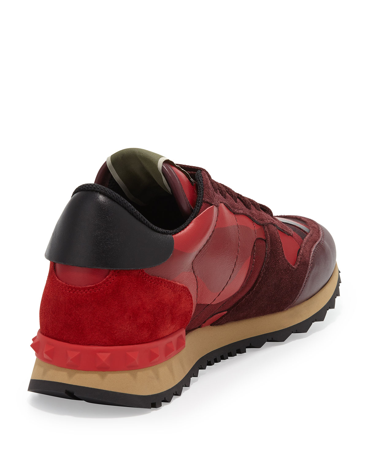 valentino trainers red camo