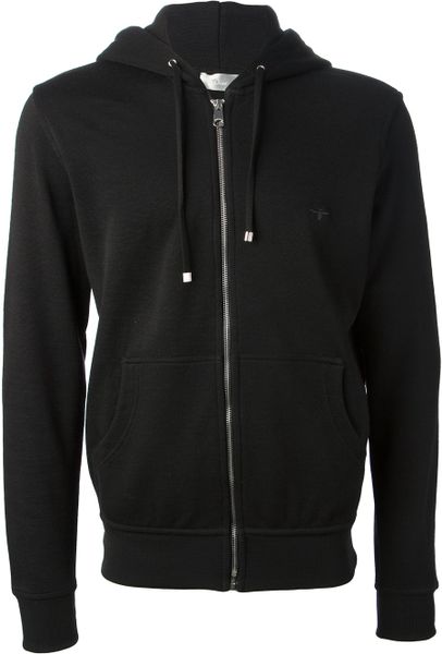 Dior Zipped Hoodie in Black for Men | Lyst