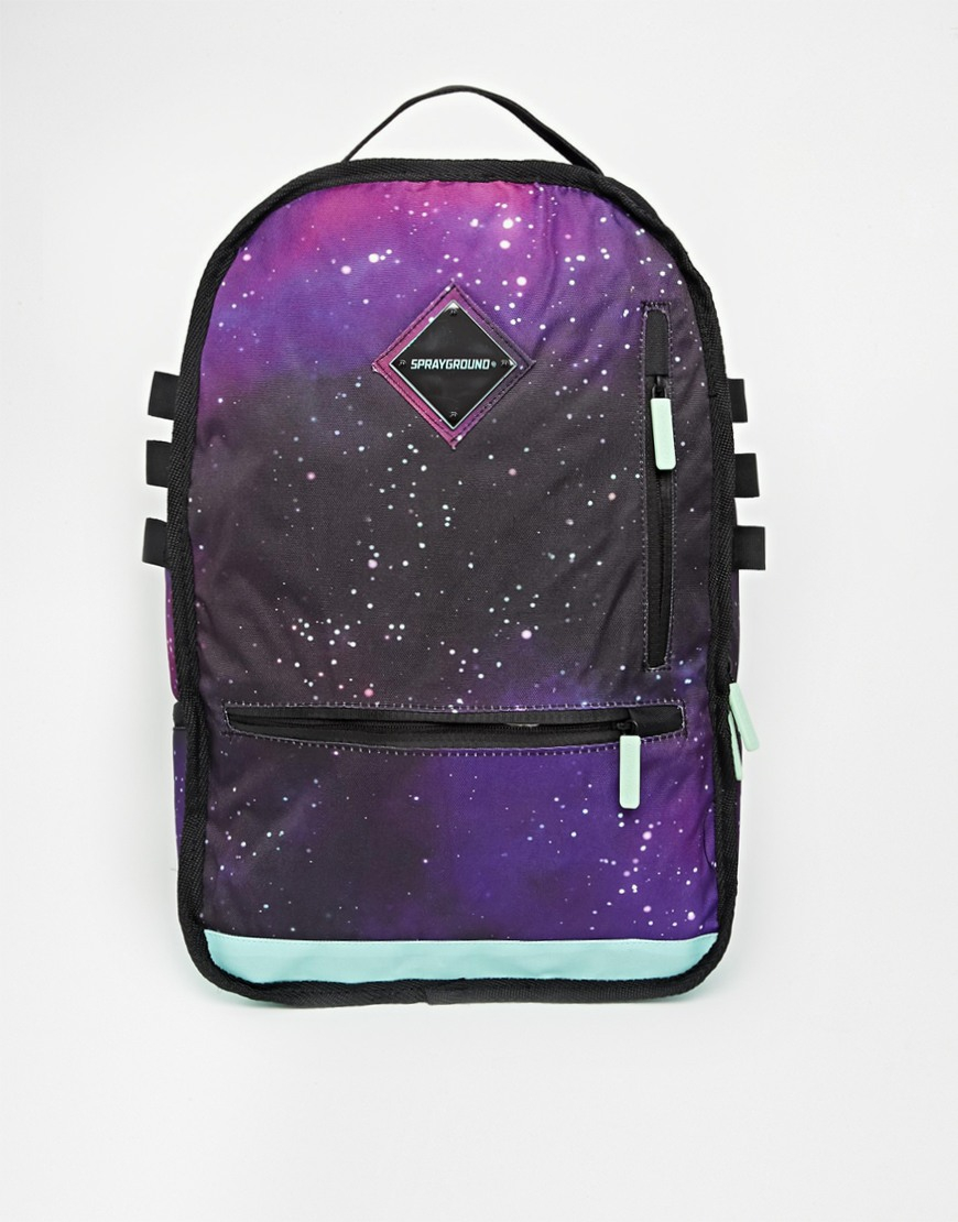 Sprayground Backpack Galaxy in Purple for Men | Lyst