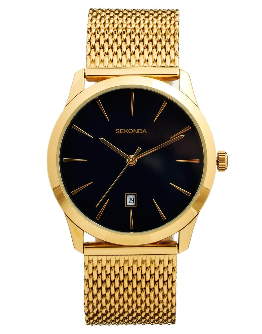 Lyst Sekonda Watch Gold Mesh Strap in Metallic for Men