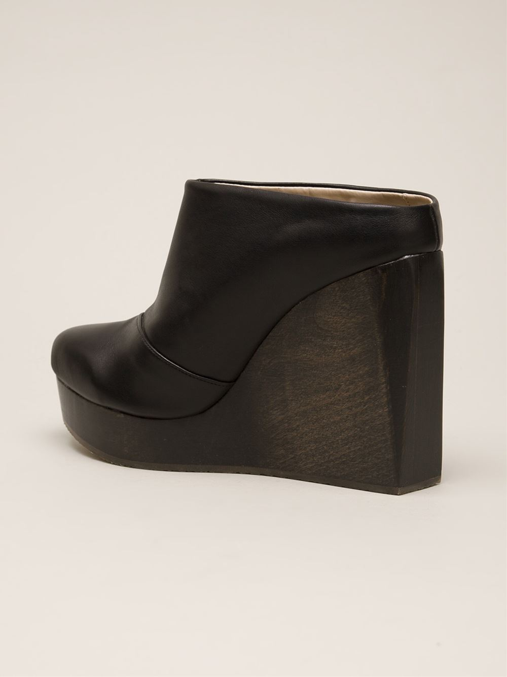 wedge heeled clogs