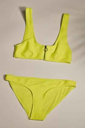 yellow bikini topshop