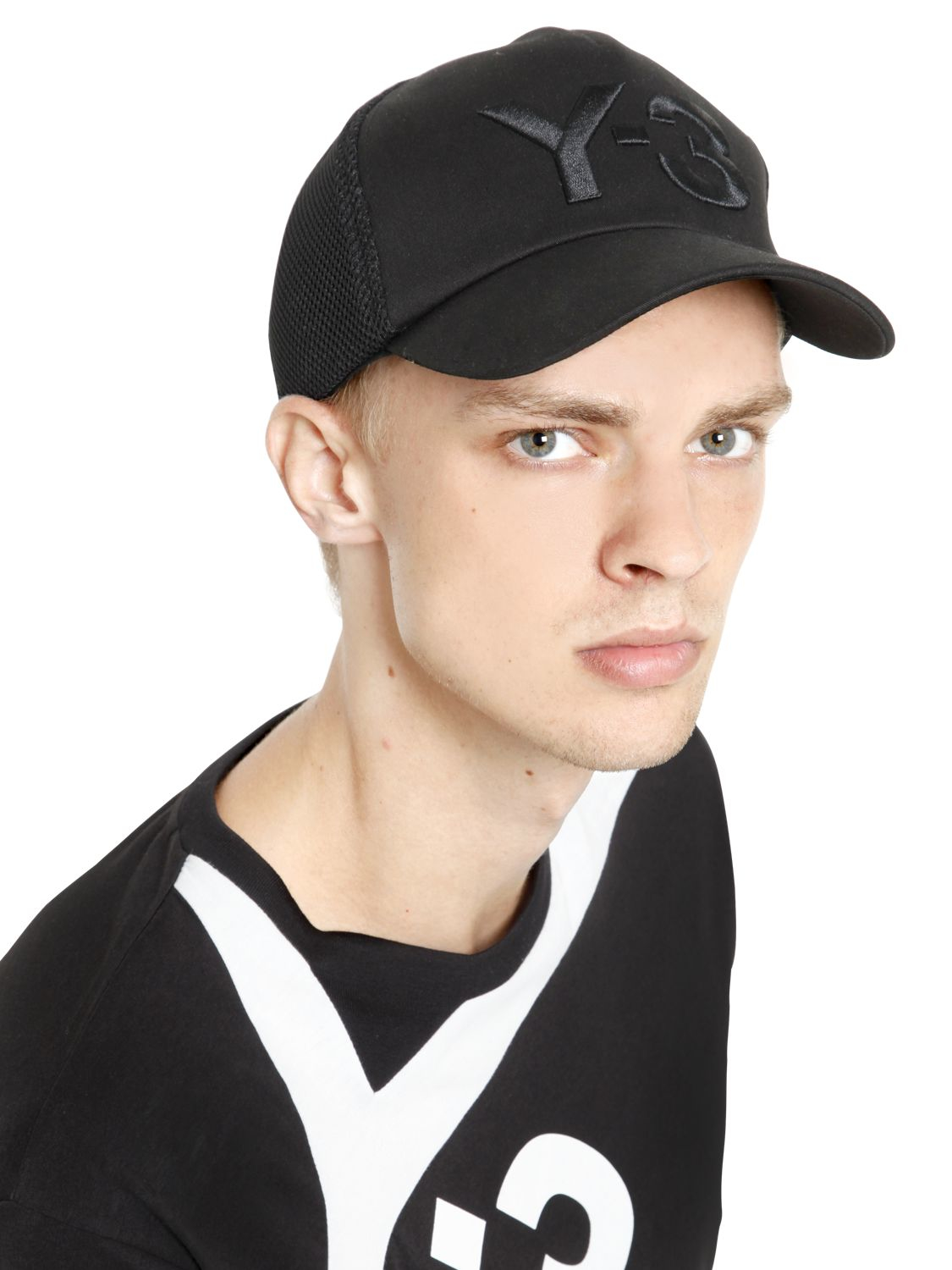 y3 logo cap