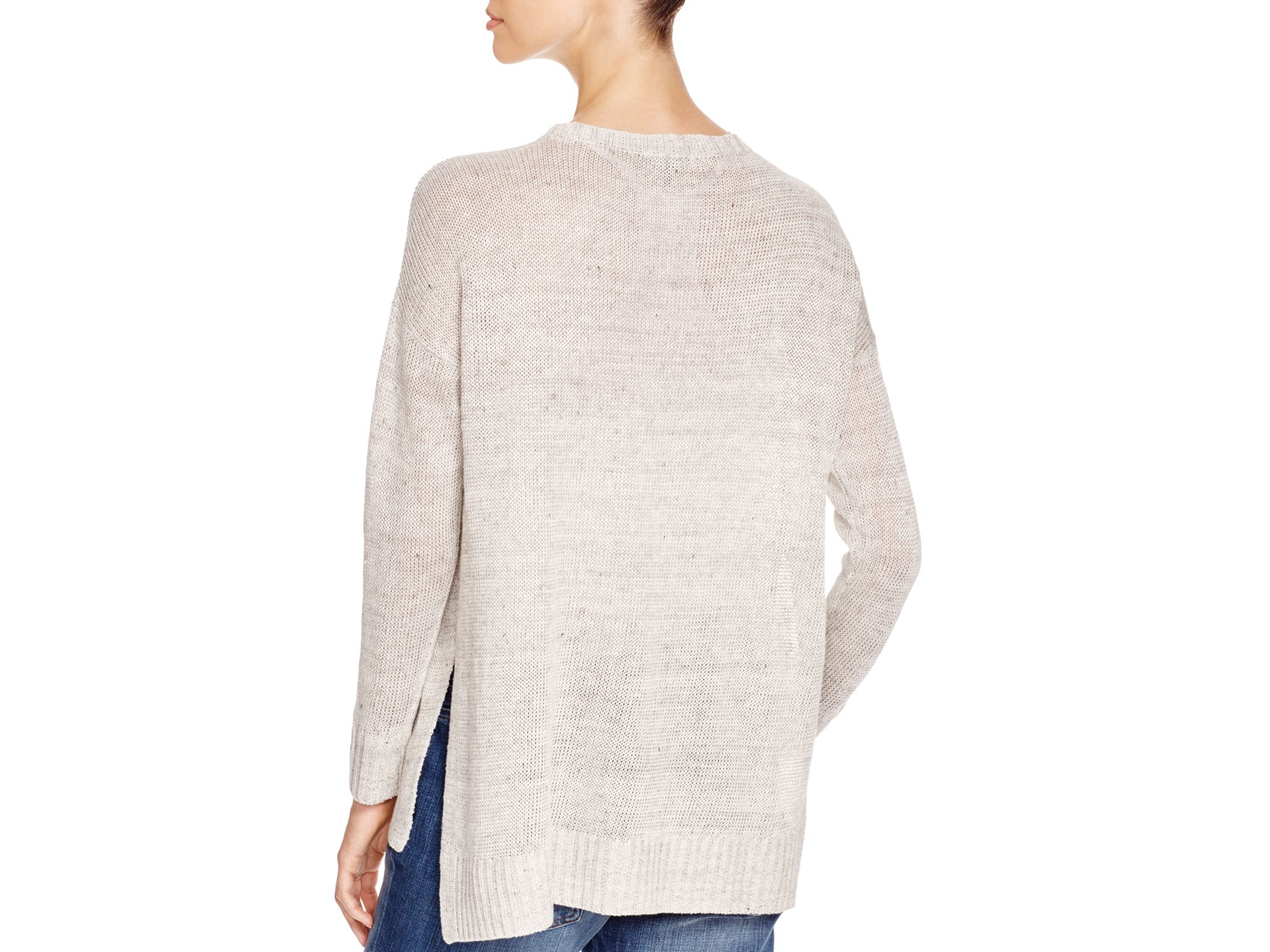 Eileen Fisher Organic Linen Sweater in Natural Lyst