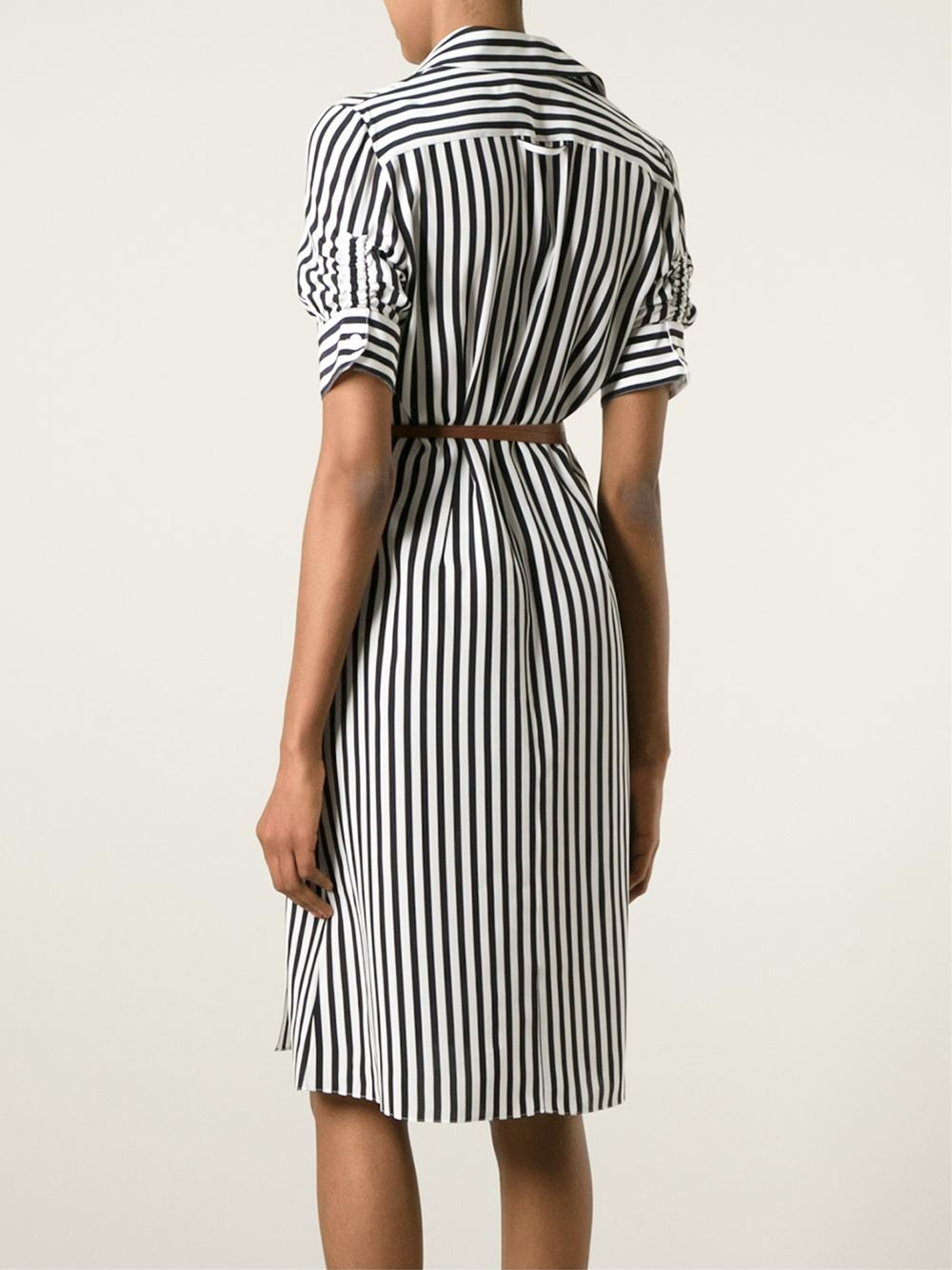 37 Black Shirt Dress Belted Gif