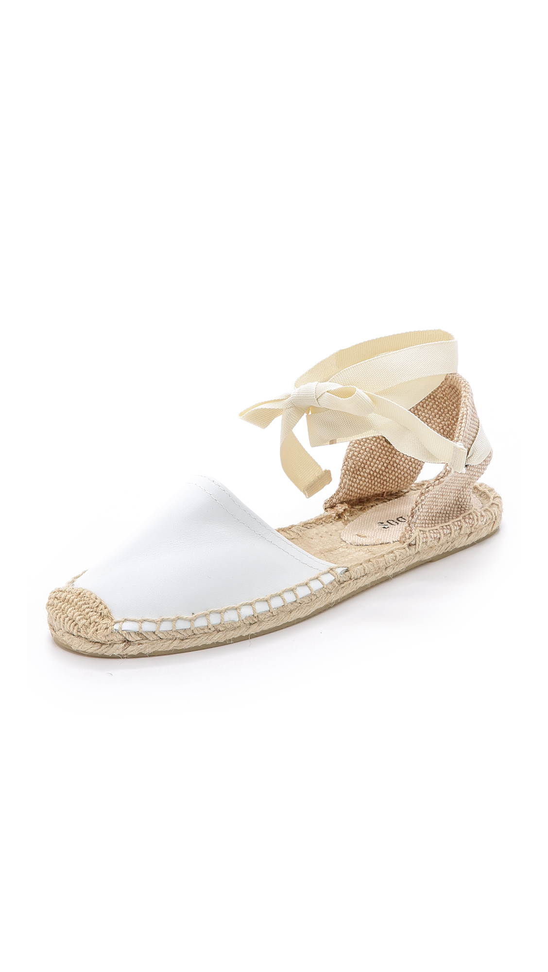 white espadrille sandals