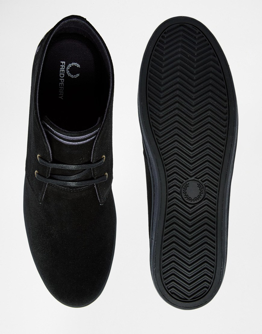 fred perry suede boots mens