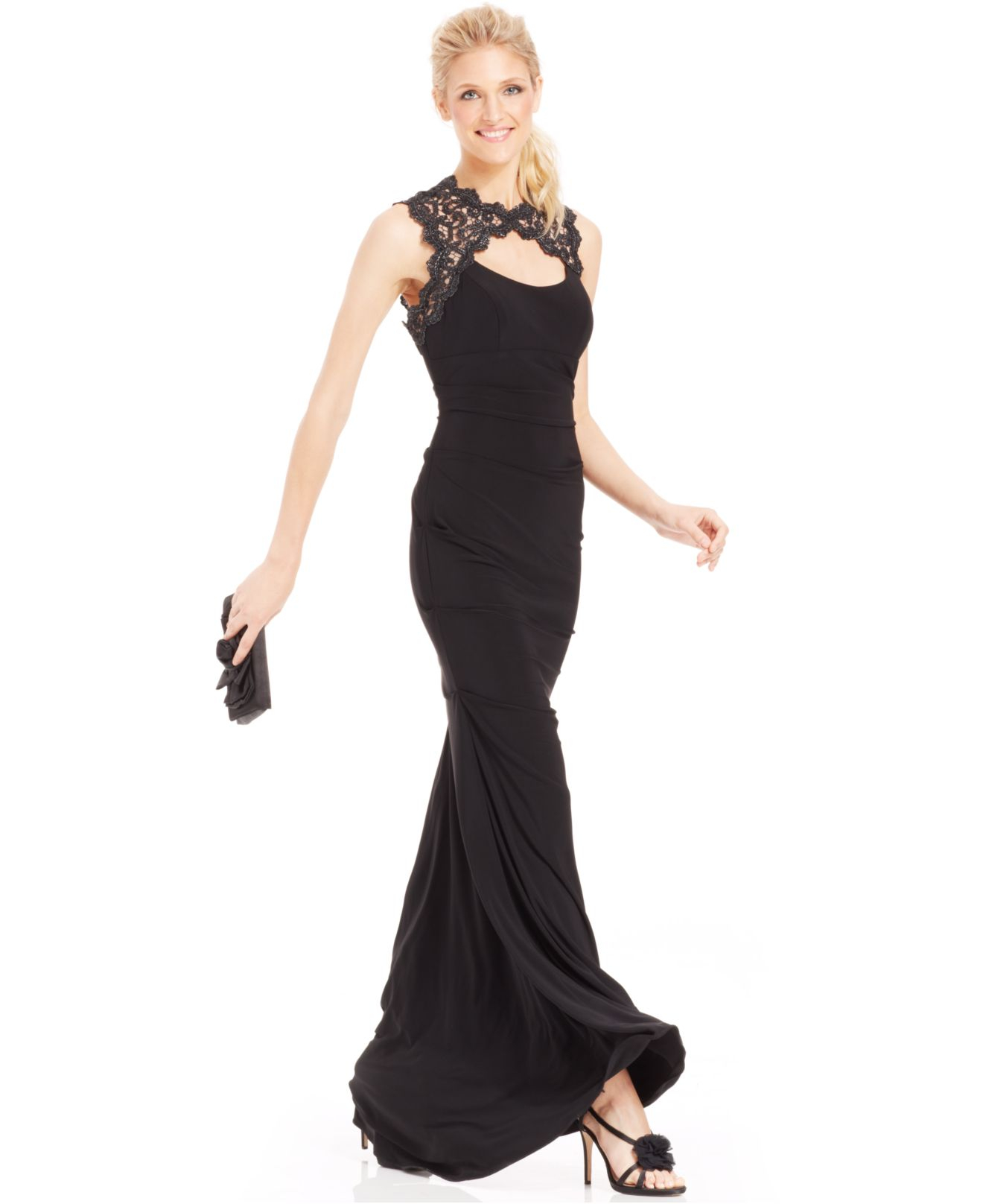 xscape glitter gown