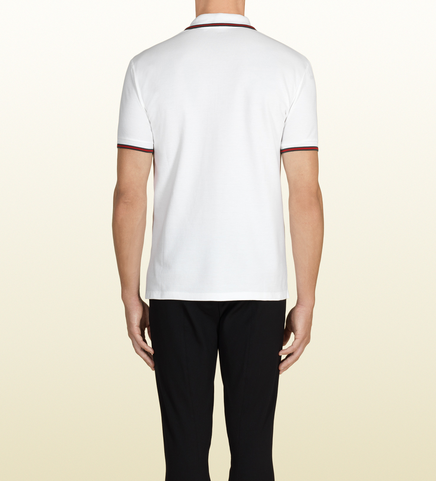 mens white gucci polo