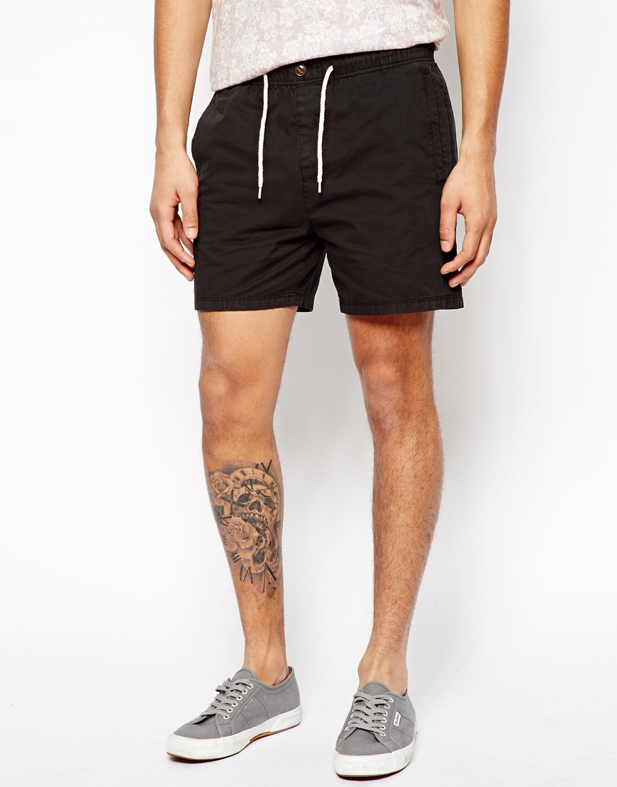 elasticated chino shorts