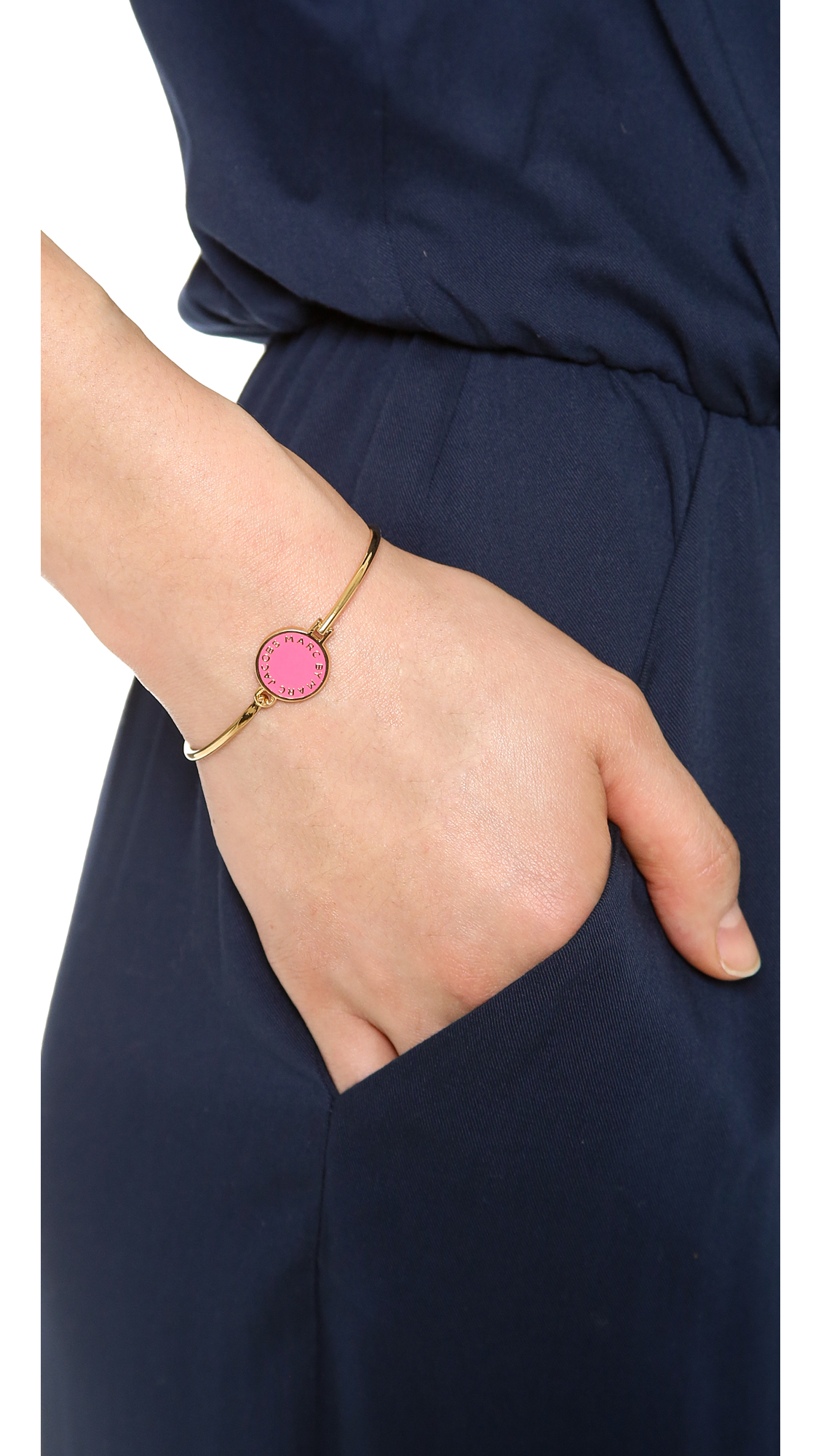 Marc By Marc Jacobs Classic Marc Skinny Bracelet in Pink Lyst