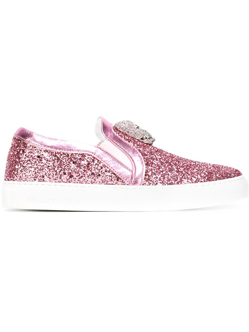 philipp plein pink sneakers
