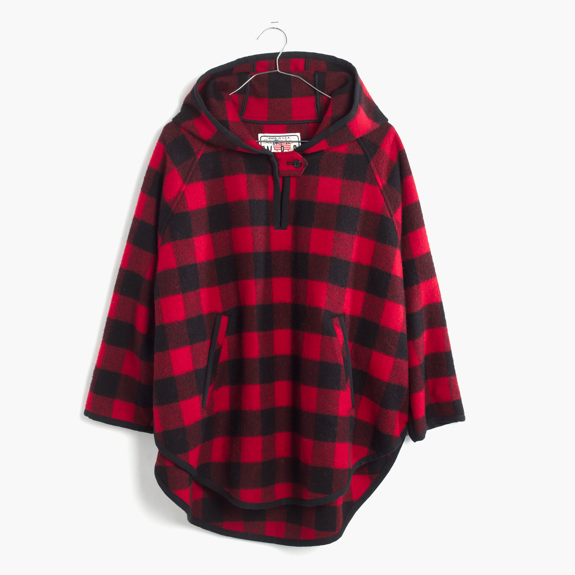 buffalo check sweater coat madewell