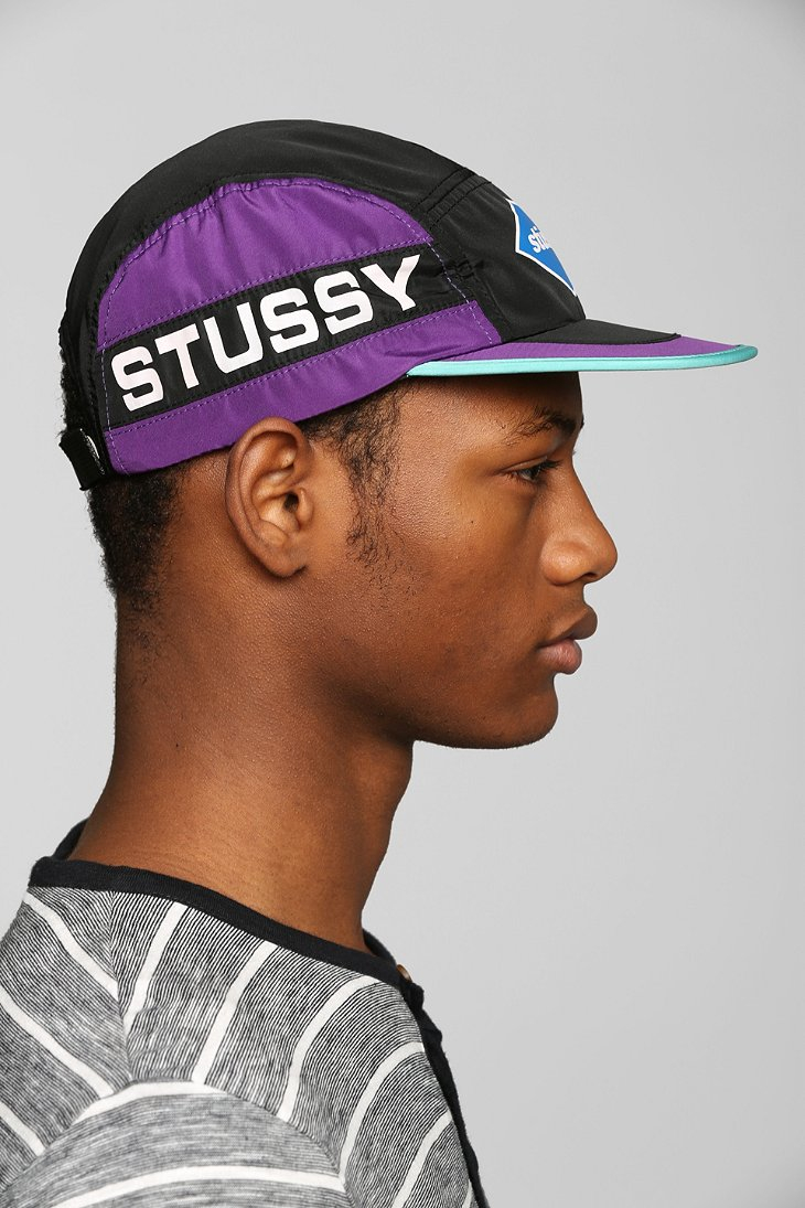Stussy Colorblock 5panel Hat in Purple for Men | Lyst