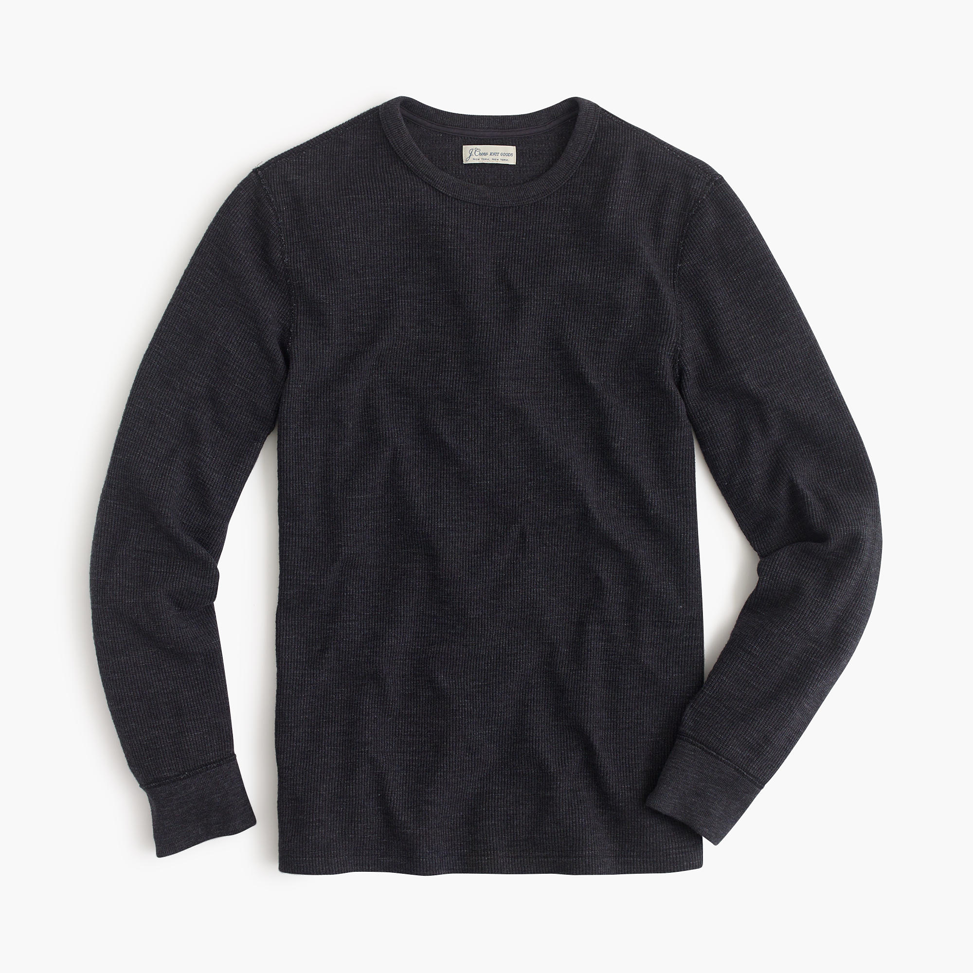 J.crew Slim Longsleeve Thermal Tshirt in Black for Men Lyst