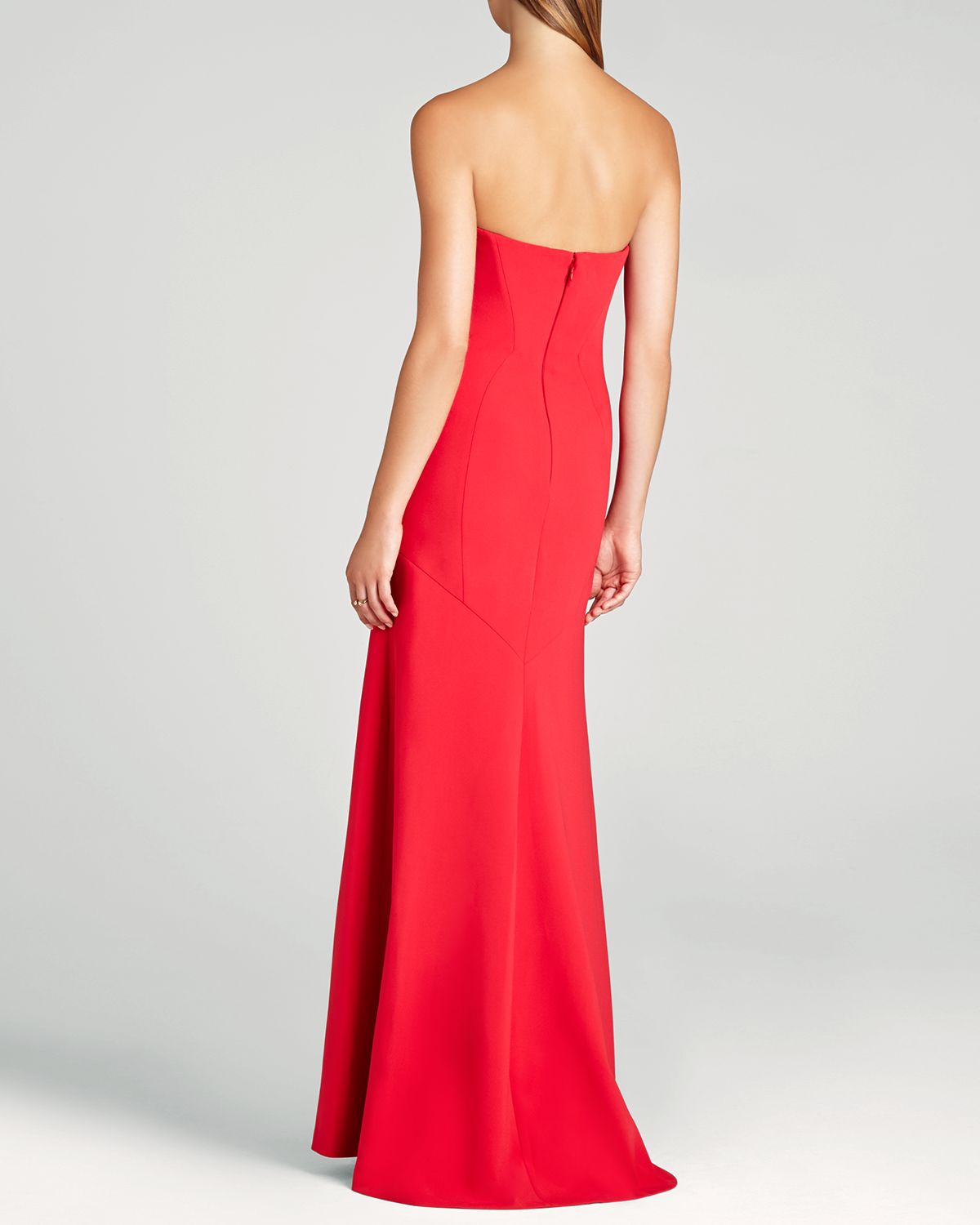 BCBGMAXAZRIA Surrey Strapless Gown - Bloomingdale's Exclusive in Red - Lyst