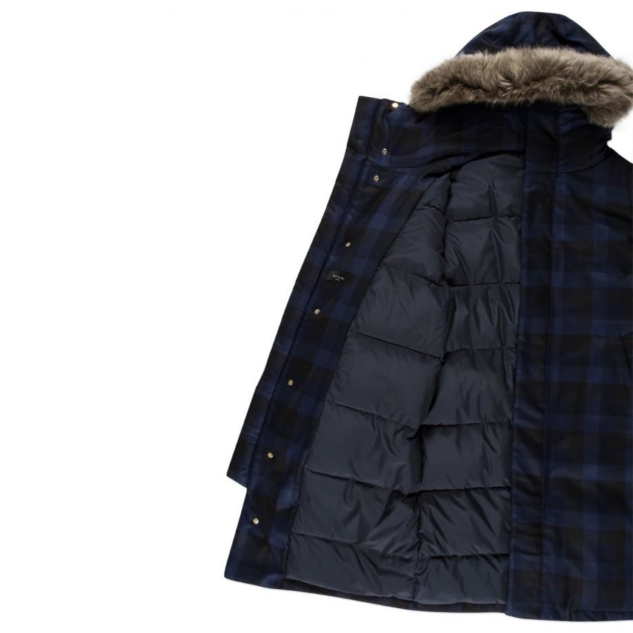 navy down filled parka