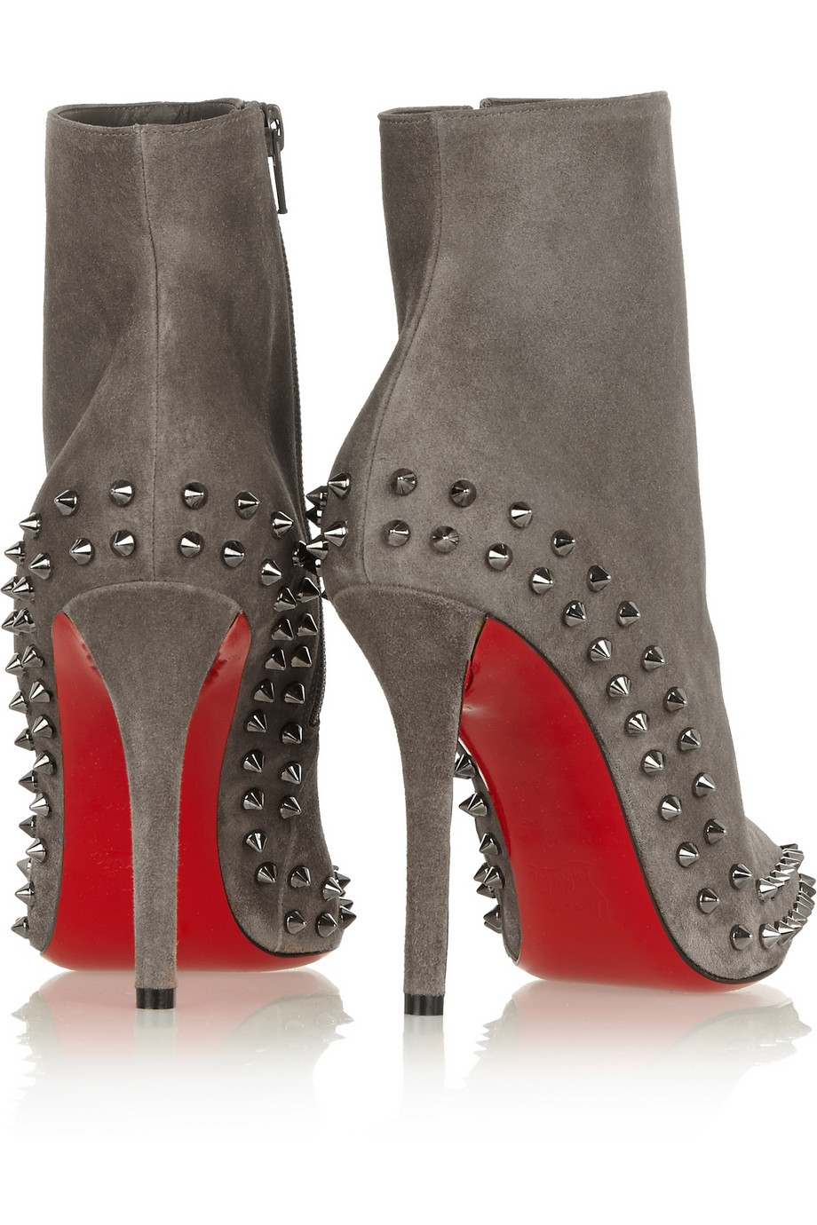 louboutin grey suede