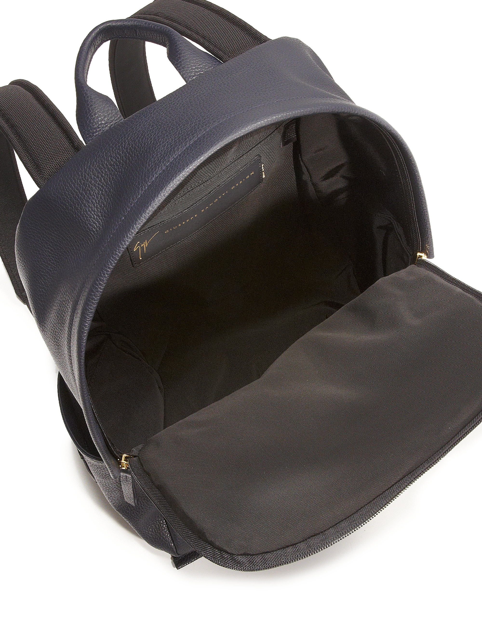 Giuseppe zanotti Gladio Nero Leather Backpack in Blue for Men ...