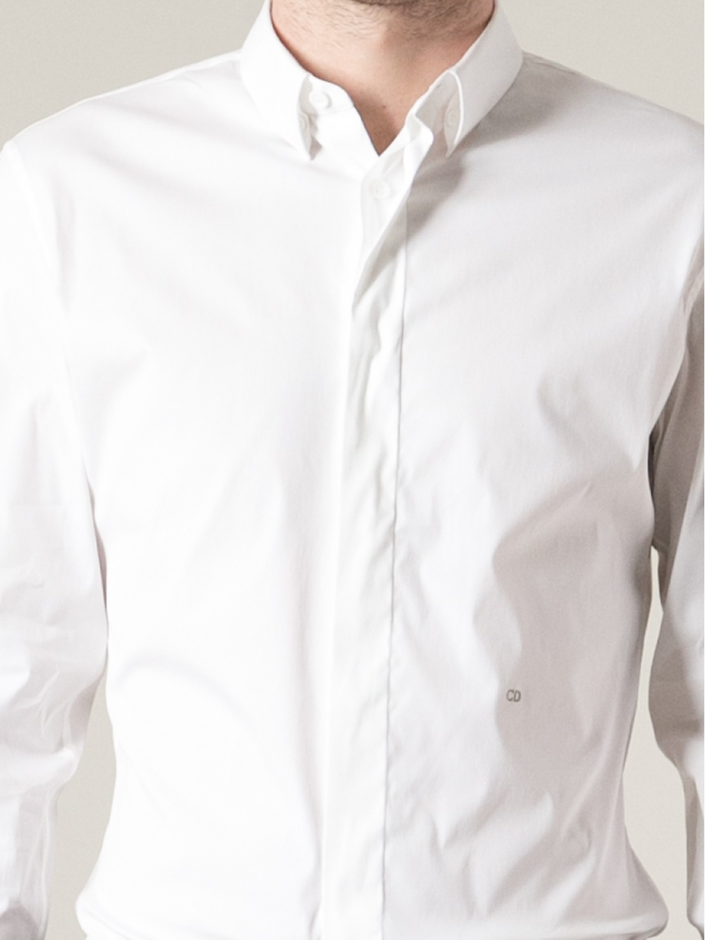 Dior Homme Collared Shirt in White for 