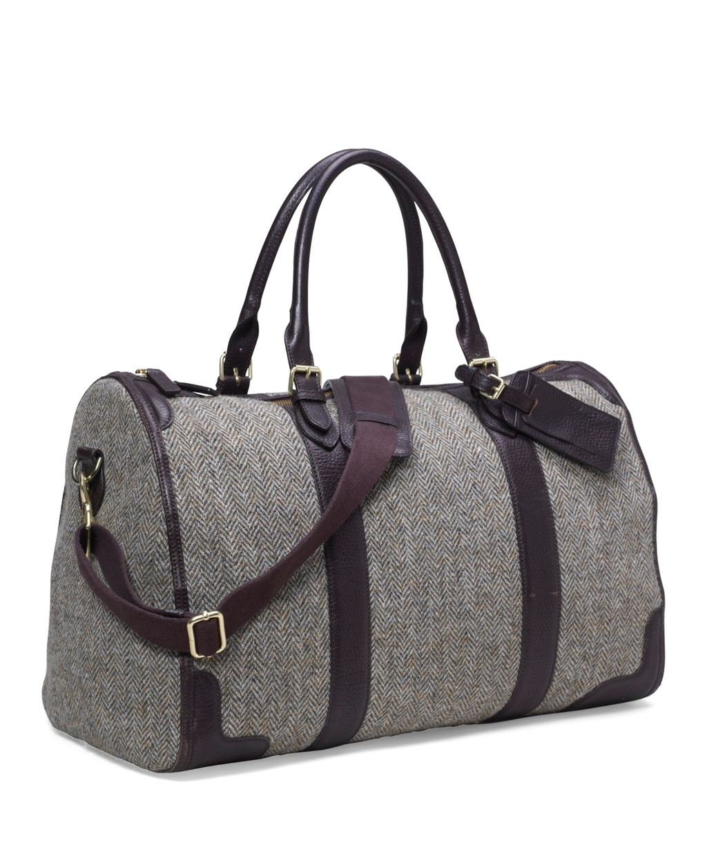 harris tweed duffle bag