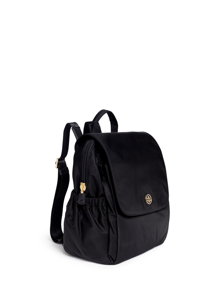 Tory Burch Travel Nylon Baby Backpack in Black | Lyst