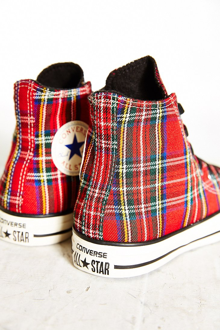 converse chuck taylor all star plaid high top