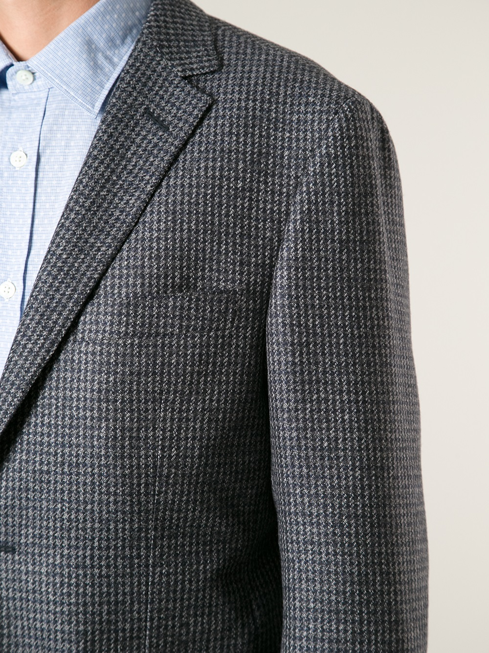 grey houndstooth blazer
