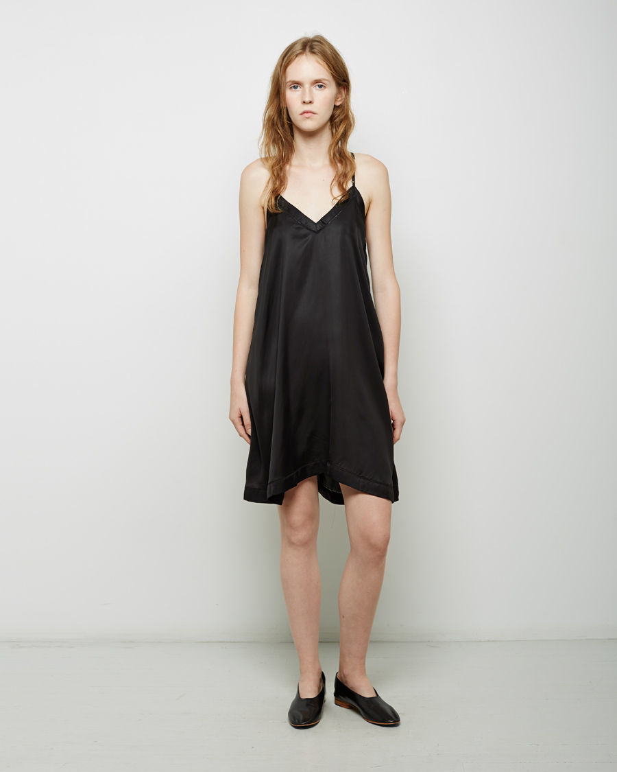 Étoile Isabel Marant Lace Vail Silk-Crepe Slip Dress in Black | Lyst