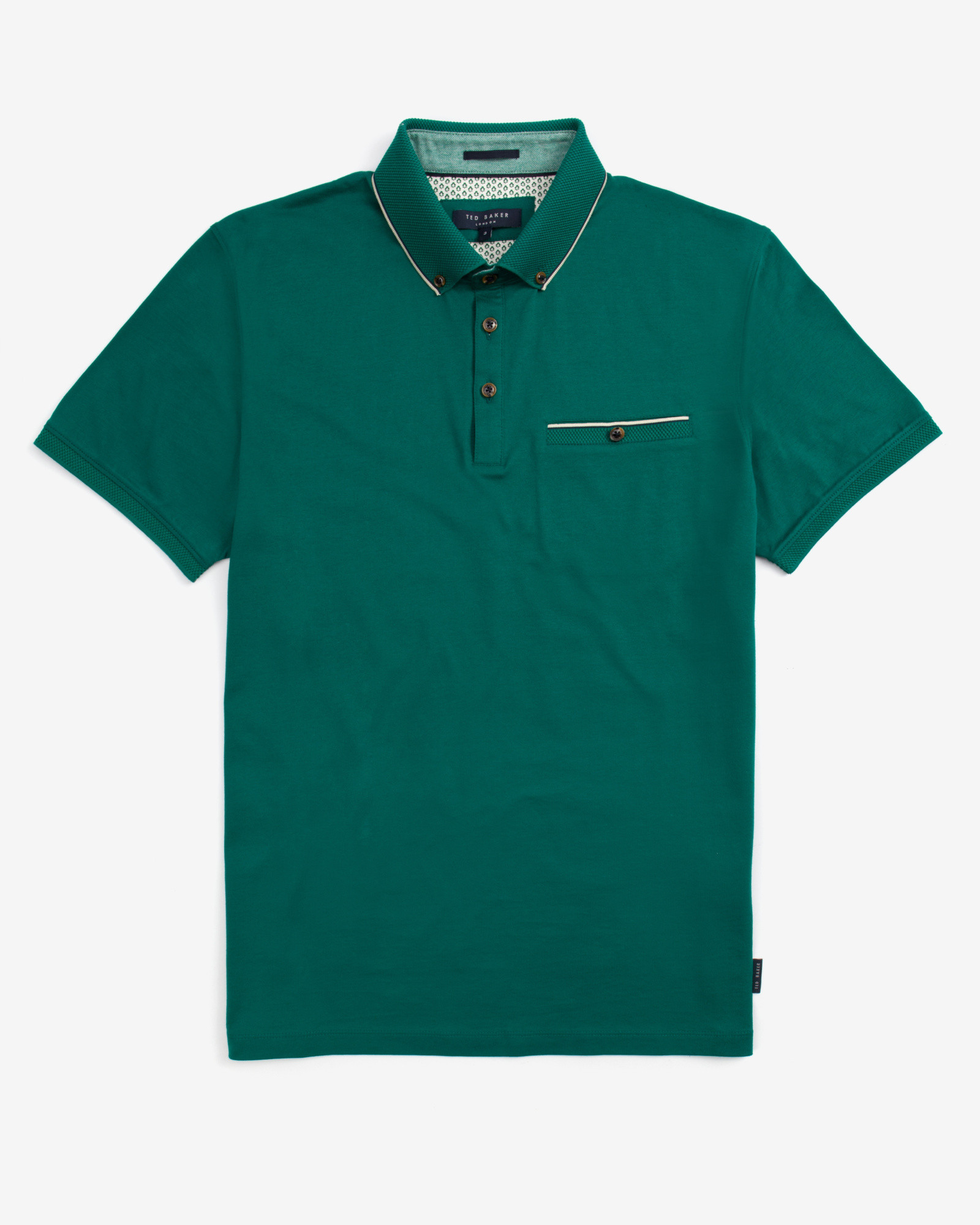 Ted Baker Knitted Collar Polo Shirt in 