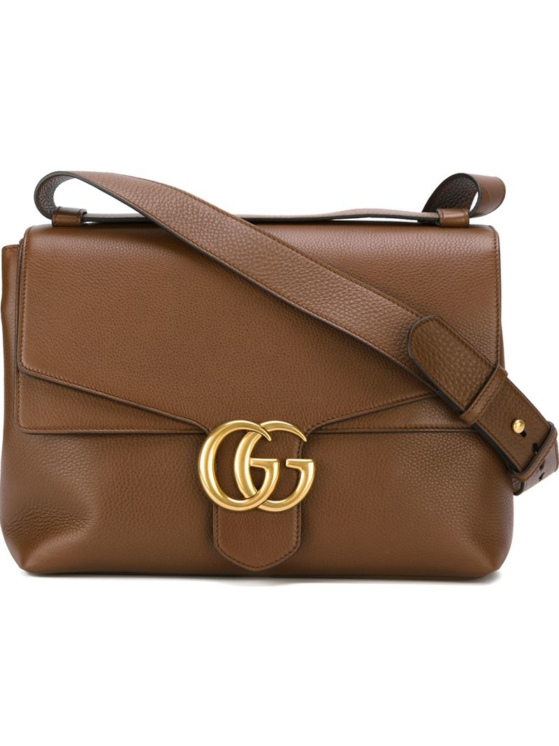 Gucci Brown Suede Marmont Bag