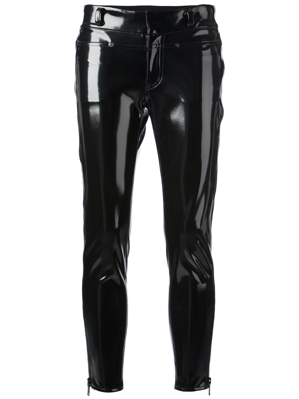 Undercover High Shine Trousers in Black - Lyst