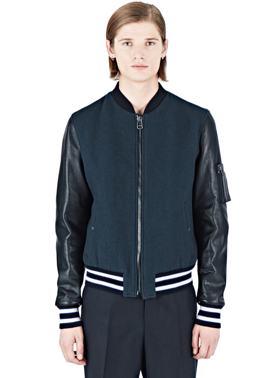 Lanvin Men S Leather Er Jacket In Teal Blue For Lyst Gallery Previously Sold At Ln Cc Men S Lanvin Er