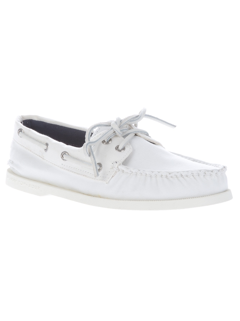 Sperry Top-Sider Boat Shoe in White for Men | Lyst