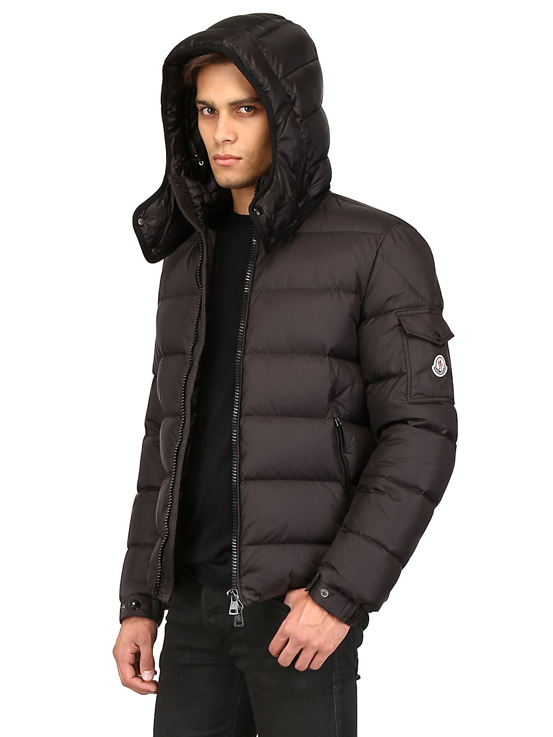 Lyst - Moncler Hymalay Micro Lux Down Jacket in Brown for Men