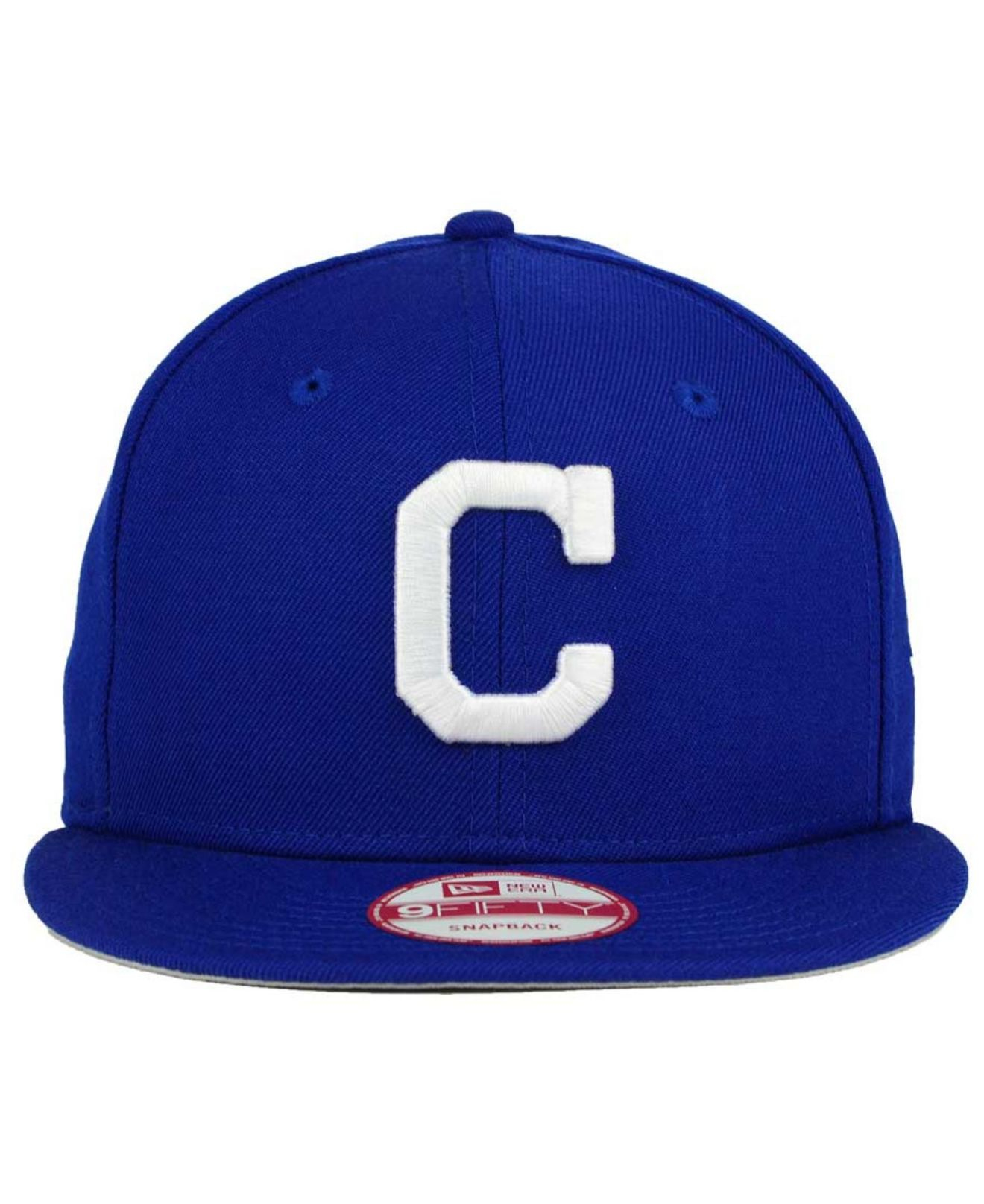 KTZ Cleveland Indians C-dub 9fifty Snapback Cap in Blue for Men | Lyst