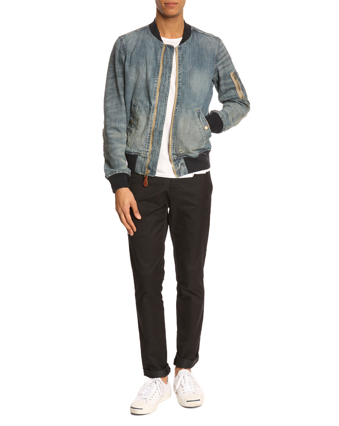 All Listings Free shipping and returns on Men's Denim Coats & Jackets at fabulousdown4allb7.cf Skip navigation. Give a little wow. The best gifts are here, every day of the year. Shop gifts. Designer. Givenchy Denim Bomber Jacket with Faux Shearling Lining. $1, New! ROLLA'S Lined Denim Jacket.