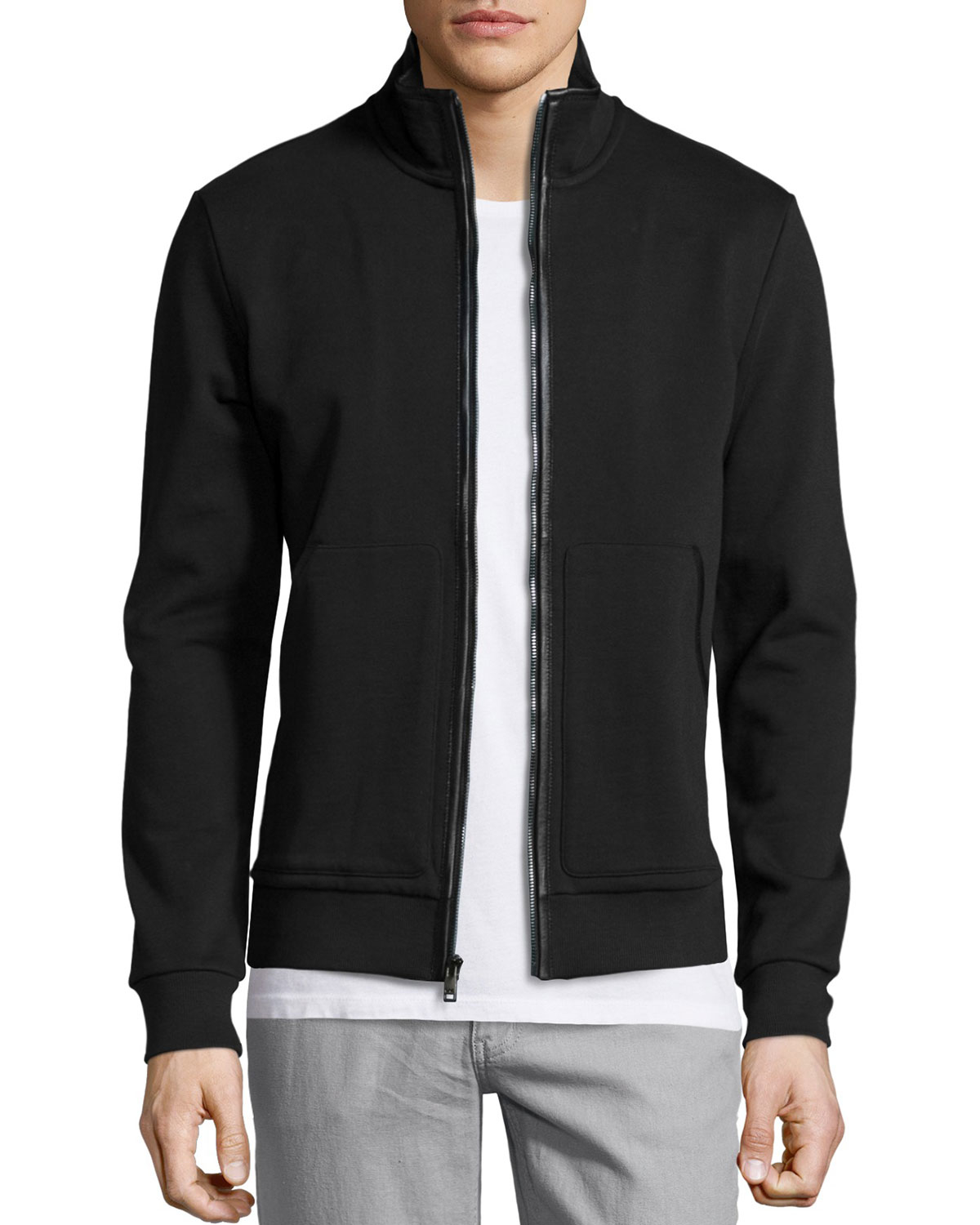 Lyst Michael Kors StretchCotton Track Jacket in Black for Men