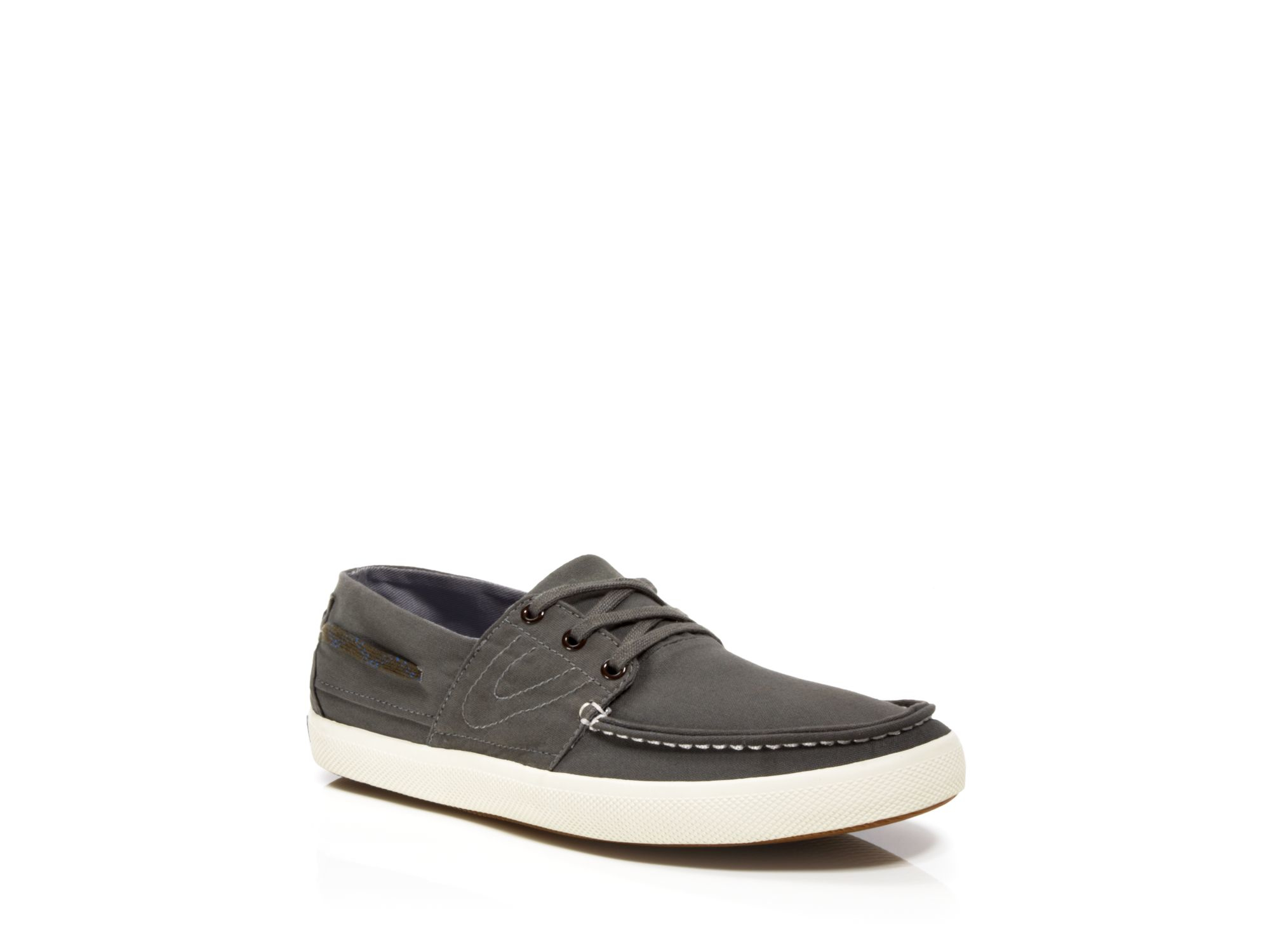 Tretorn Otto Canvas Boat Shoe Sneakers in Metallic for Men | Lyst